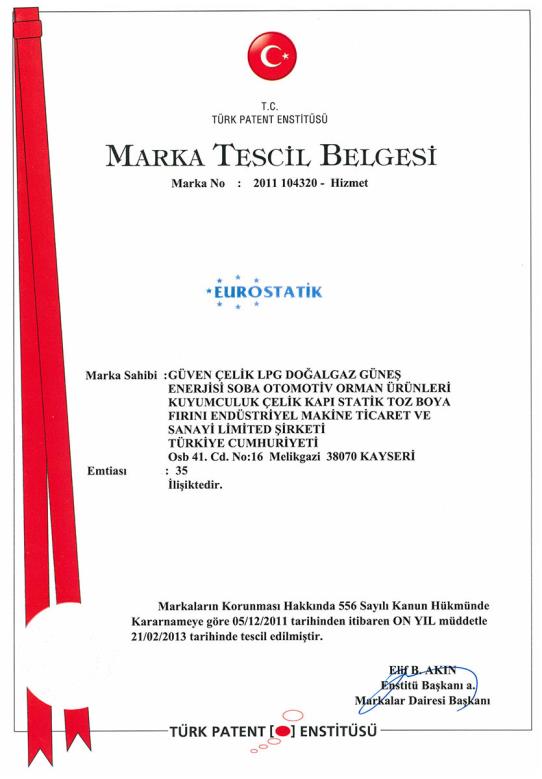 Marka Tescil Belgesi